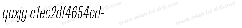 quxjg c1ec2df4654cd字体转换